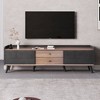HDZNVF Mid Century TV Stand, Entertainment Center for TVs up to 70 inch - 3 of 4