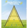 Etokfoks 1 Set Heavy Duty A Frame Swing Stand Supports 440lb with 60 Inch Large Platform Skycurve Swing for Kids and Adults Outdoor - 2 of 4