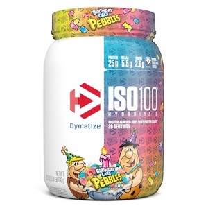 Dymatize ISO100 Hydrolyzed Whey Protein Powder - Birthday Cake Pebbles - 1 of 4