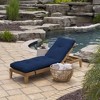 ARDEN Outdoor Plush Modern Tufted Chaise Cushion, 76 x 22, Water Repellent, Fade Resistant, Tufted Cushion for Chaise Lounger 76 x 22 - 2 of 4