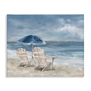 Stupell Industries Serene Beach Chairs, 40" x 30" - 1 of 4