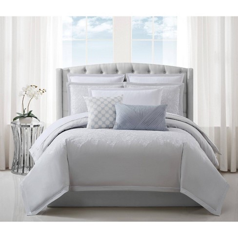 Charisma Celini California King Comforter Set Gray White Target