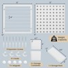 LunaLulinlk Pegboard Combination Kit Combination Wall Organizer with Magnets and Hooks - 4 of 4