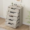Jojoka 5 Drawer Dresser for Bedroom,Grey - 3 of 4