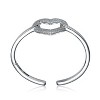 Guili 14K Gold-Plated Sterling Silver CZ Heart Halo Ring in White or Gold—Dazzling, Elegant, and Perfect for a Chic, Stylish Look. - 3 of 3