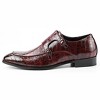 Santimon Men's Crocodile-Print Double Monk Strap Loafers Dress Shoes - 3 of 4