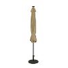 11' x 11' Calypso II Market Patio Umbrella with Solar LED Strip Lights Champagne - Island Umbrella - 3 of 4