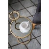 Round Chair Side Table Gold/Clear - A&B Home: Modern End Table, Non-Toxic, Metal & Glass - 4 of 4