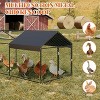 Heavy-Duty Poultry Coop - Galvanized Steel Frame, Predator-Proof Mesh, Waterproof Roof, for Chickens/Ducks/Rabbits, All-Weather Design - 3 of 4