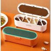Seasoning Box Combination Set Seasoning Bottle Jar Household Kitchen Supplies Salt Msg Storage Box Sealed One-piece - 2 of 3