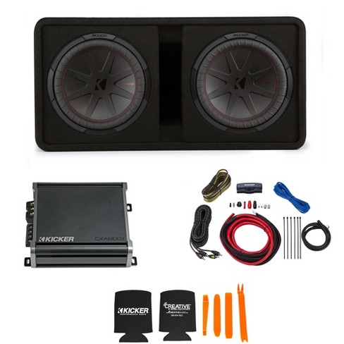 Kicker Comp R 12 Inch Dual Subwoofer In Vented Enclosure Package