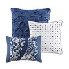 Gracie Mills Muriel 6 Piece Damask Printed Cotton Quilt Set with Throw Pillows - 3 of 4