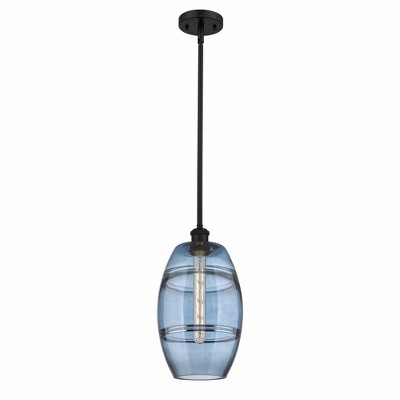 Vaz - 1 Light Stem Hung Mini Pendant In Industrial Style-9.88 Inches Tall and 8 Inches Wide