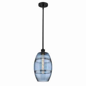 Vaz - 1 Light Stem Hung Mini Pendant In Industrial Style-9.88 Inches Tall and 8 Inches Wide - 1 of 1