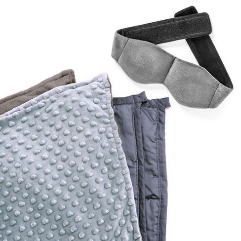 Yogasleep Weighted Blanket And Weighted Eye Mask Bundle, Grey : Target