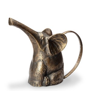 SPI Home Elephant Watering Can – Handcrafted Aluminum Garden Accent, 13.5" Tall Animal-Shaped Decorative Water Pitcher - 1 of 3