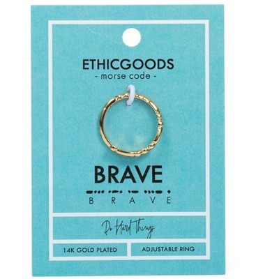 Ethic Goods Morse Code Ring  | PATTERNED