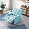 VYNXARIA Single chair cyan comfortable seat, the seat is soft and comfortable, suitable for small living room space single sofa - 2 of 4
