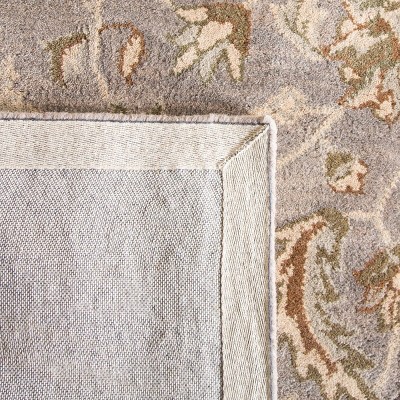 Gray and Beige Hand-Tufted Wool 4' x 6' Area Rug
