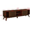 Kumasinova 67.9" Mid Century Modern TV Stand for TV up to 75",Premium MDF Media Dresser with Storage,Versatile TV Console for Living Room - 3 of 4