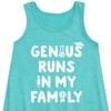 Girls' - Instant Message - Genius Runs In My Family Graphic Sleeveless Aline Dress - 2 of 4