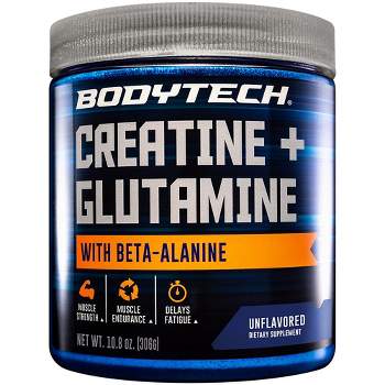 BodyTech Creatine and Glutamine Powder, Unflavored