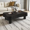 Mshliw 42" Lift Top Coffee Table with Fluted Panels, Hidden Storage, Rounded Corners, for Living Room or Dining Room - 3 of 4