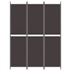 vidaXL 3-Panel Room Divider Brown 59.1"x78.7" Fabric - 3 of 4