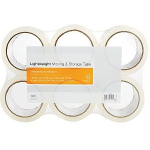 HITOUCH BUSINESS SERVICES Lightweight Moving & Storage PKing Tape 1.88"W x 54.6 Yards Clear 6 RL - 1 of 3