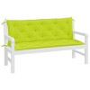 vidaXL Garden Bench Cushions 2 pcs Bright Green 59.1"x19.7"x2.8" Oxford Fabric - 4 of 4