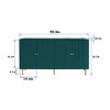 59.8" Modern Sideboard Buffet Cabinet with Adjustable Shelves, 4 Door Storage Console for Dining Room Entryway-3irtyhousy - 4 of 4