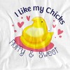 Easter I Like My Chicks Fluffy and Sweet Kids T Shirt for Toddlers, White - 3 of 4