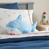 Shark Soothing Weighted Plush Kids' Throw Pillow Blue - Pillowfort™ - 2 of 4