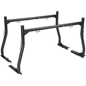 VEVOR Truck Rack, 46-71inch Extendable Truck Ladder Rack, 800 lbs Capacity Steel Ladder Rack for Truck with Non-Drilling J-bolts, Black - 1 of 4