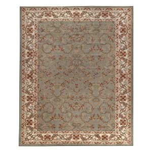 Traditional Floral Scroll Indoor Runner or Area Rug by Blue Nile Mills - 1 of 4