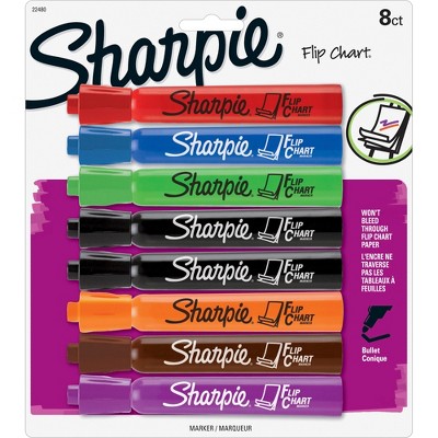 Sharpie Flip Chart Marker Bullet Point 8/PK Assorted 22480PP