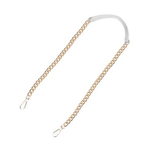 Unique Bargains Metal Corrosion-Resistant PU Leather Purse Flat Chain Strap - 1 of 4