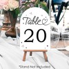 Big Dot of Happiness Wedding Hearts Black & White Table Numbers Centerpieces, Double-Sided 5 x 7 inches Cards, Table Numbers - 1-20 - 3 of 4