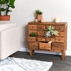 Storied Home Vintage Apothecary Chest Brown: 15-Drawer Wood Storage Organizer, 30"H x 32"D x 10"W, Assembly Required - 2 of 4