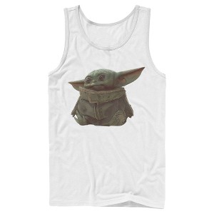 Men's Star Wars The Mandalorian The Child Portrait Tank Top - 1 of 4