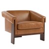 Christopher Knight Home Jackson Mid-Century Modern Wooden Upholstered Accent Chair Brown - 4 of 4