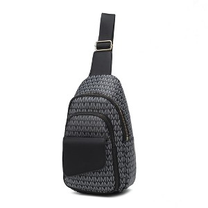 MKF Collection Kace M logo Printed Vegan Leather Women’s Sling Bag by Mia K - 1 of 4