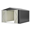 NicBex 10x10 FT Outdoor Storage Shed,Utility Metal Tool Storage with Lockable Doors for Backyard,Patio Lawn,Garden - 2 of 4