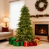 SUGIFT 6ft Multicolored LED Pre-Lit Aspen Christmas Tree, 1350 PE & PVC Branch Tips, 11 Light Modes, Foldable Metal Stand - 3 of 4