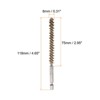 Unique Bargains Sturdy Wear-resistant 1/4" Hex Shank Handle Cleaning Brass Bore Brush - 2 of 4