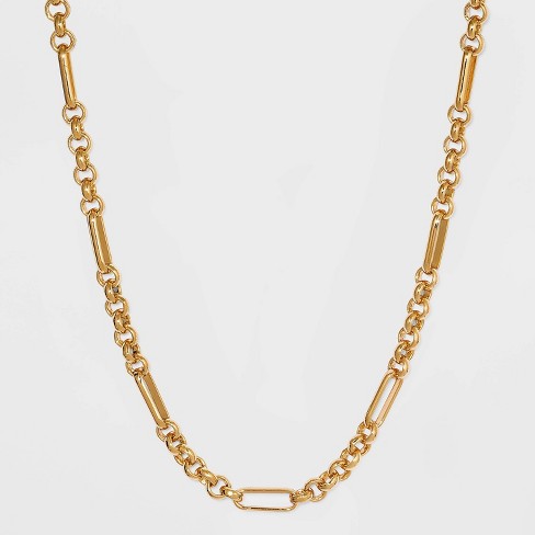 SUGARFIX by BaubleBar Link Chain Statement Necklace - Gold