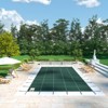 VEVOR Pool Safety Cover Fits 20x38ft Rectangle Inground Pools, Safety Pool Cover with Drainage Holes, Mesh Solid Pool Cover, Green - 2 of 4