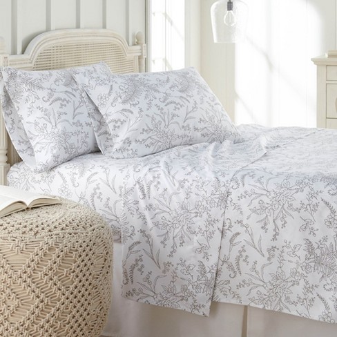 Sweet Home Collection  Bed 3-piece Sheets Set - Soft 1800 Supreme Brushed  Microfiber Sheets With Unique Print, Twin, Modern Paisley : Target