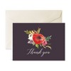 Paper Frenzy Bohemian Floral Thank You Note Card Collection with Cream Colored Envelopes -- 25 pack - 4 of 4