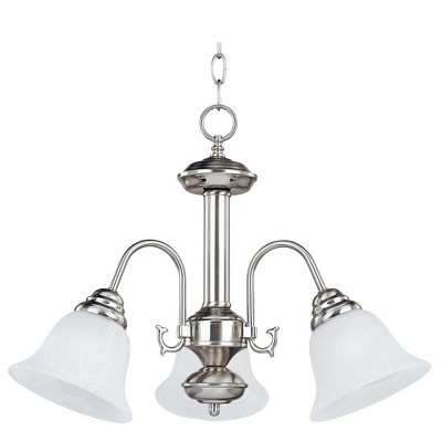 Maxim Lighting Malaga 3 - Light Chandelier in  Satin Nickel